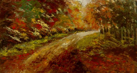 Szinek, fények, kések  35x65 olaj farost Ár: 40.000 Ft